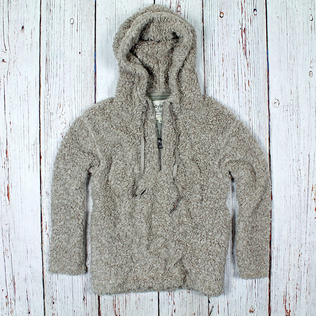 Shearling best sale hoodie mens