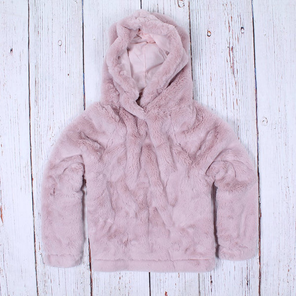 True Grit Dylan Shearling Faux Fur Hoodie