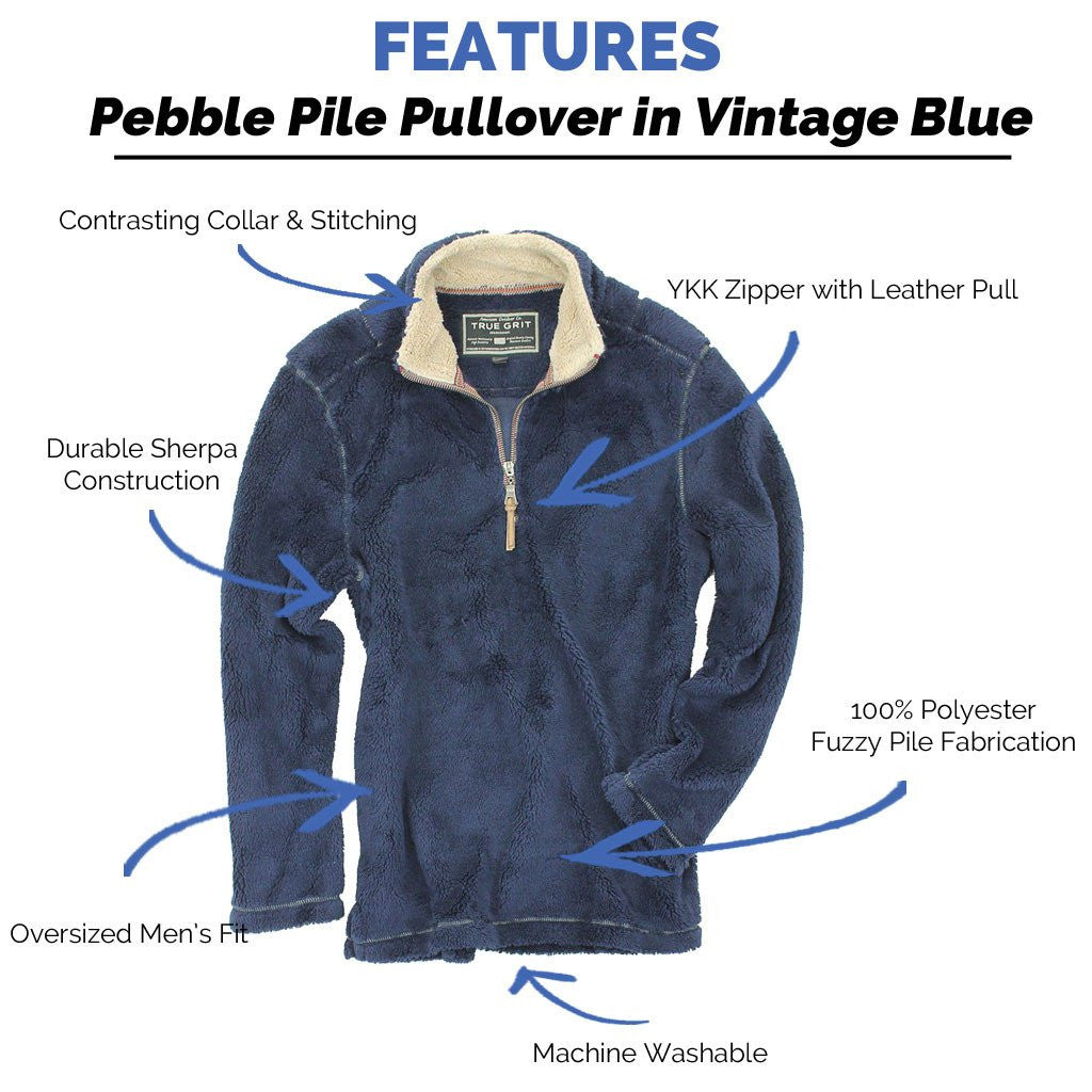 Pebble Pile Pullover - True Grit - The Sherpa Pullover Outlet