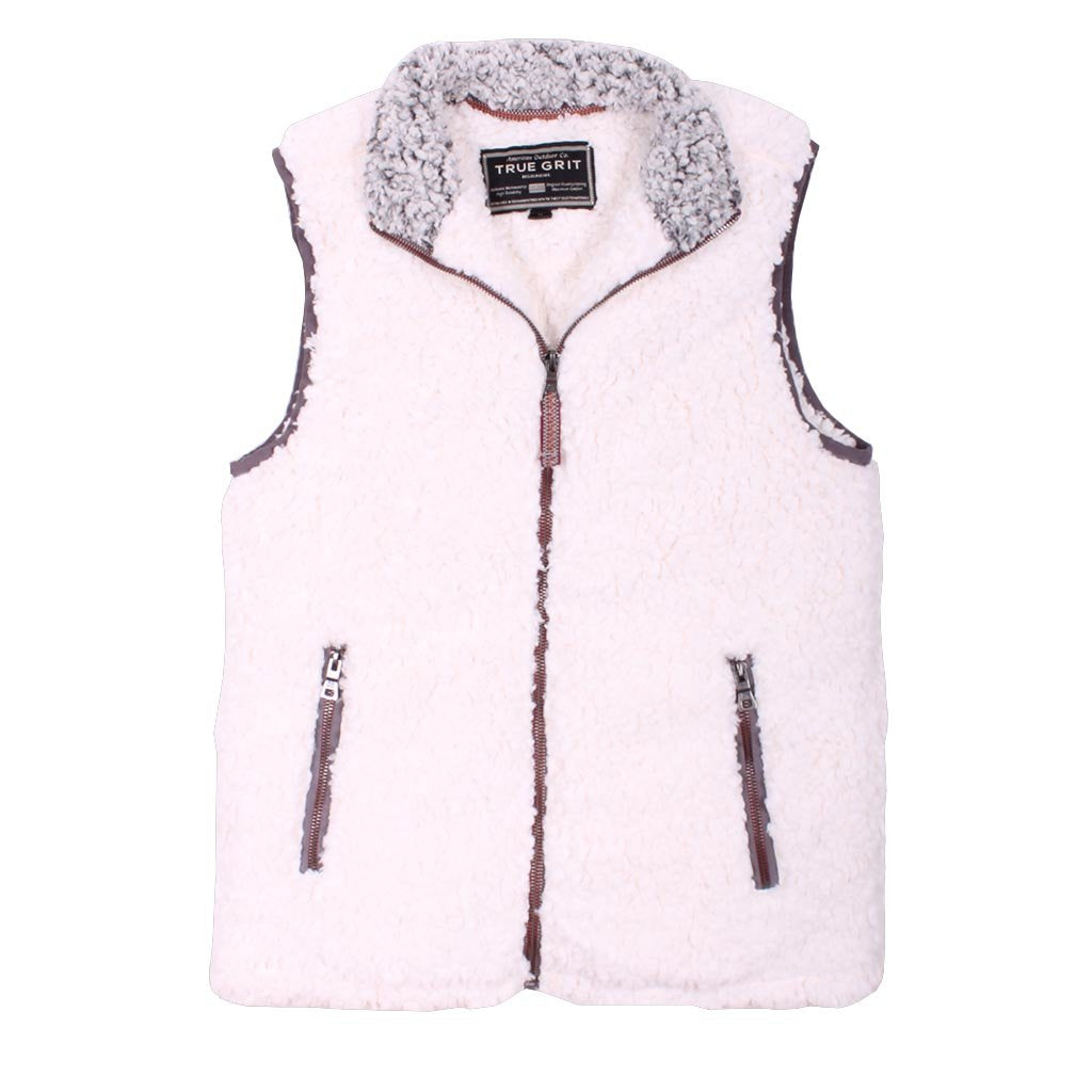 Frosty Tipped Double Up Vest - True Grit - The Sherpa Pullover Outlet